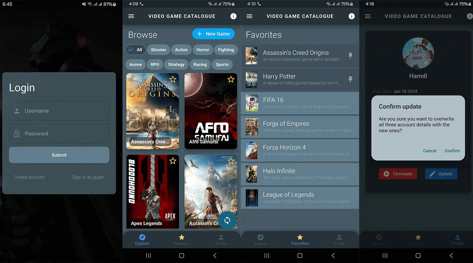 Video Game Catalogue preview